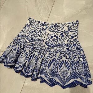 Zara embroidered skirt